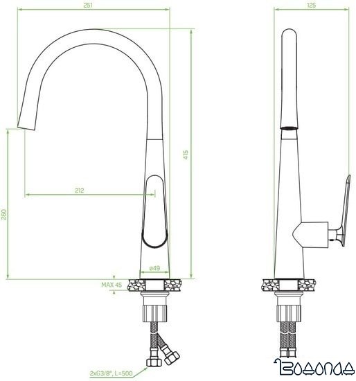 Смеситель Laveo Nalda BAY 068D фото 2