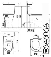 Бачок для унитаза Jika Mio Dual Flush 8277130002421 фото 4