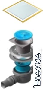 Трап/канал Pestan Confluo Standard White Glass 2 Gold