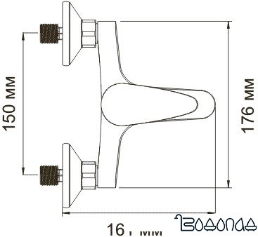Смеситель Wasserkraft Isen 2601 фото 4