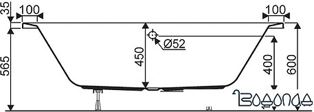 Ванна Kolo Supero Duo 190x90 5364000 (с ножками)