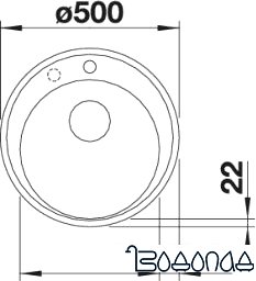 Кухонная мойка Blanco Riona 45 521398 (белый) Кухонная мойка Blanco Riona 45 521398 (белый)