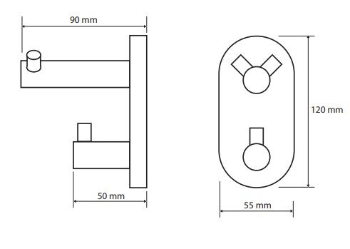 Крючок для ванны Bemeta Omega 104405222 фото 2