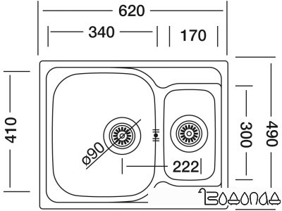 Кухонная мойка Kromevye EX 187 D Кухонная мойка Kromevye EX 187 D