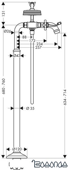 Смеситель Axor Montreux 16547000 (хром)