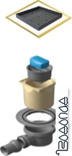 Трап/канал Pestan Confluo Standard Dry 1 Ceramic Gold