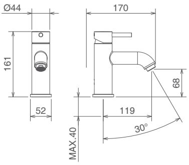 Смеситель La Torre Newtech 12001 TC (хром)