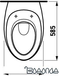 Унитаз Laufen Il Bagno Alessi One 821971