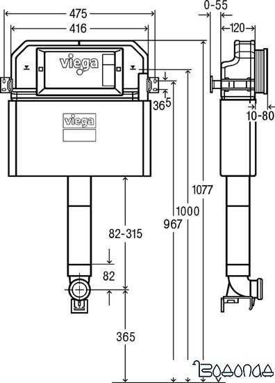 Инсталляция для унитаза Viega 8502 771 904