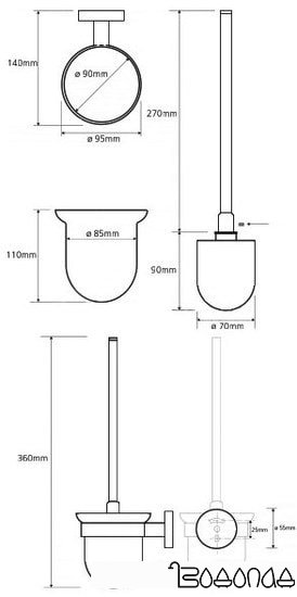 Ершик для унитаза Bemeta Trend-I 104113018 фото 3