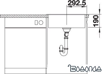Кухонная мойка Blanco Legra 6 (кофе) фото 4 Кухонная мойка Blanco Legra 6 (кофе) фото 4