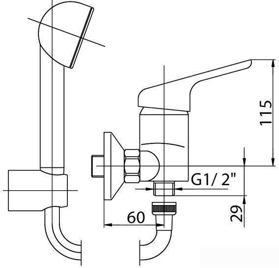 Смеситель Valvex BRYLANT 2600260 фото 2