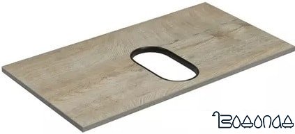 Акватон Столешница Фабрик 80 1A243003LTDY0 (дуб эндгрейн)