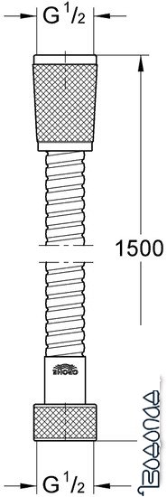 Душевой шланг Grohe Relexaflex Metal Longlife 28143000 (хром)