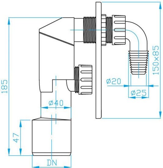Сифон Plast Brno EPPC450