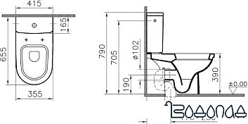 Унитаз Vitra Form 300 (9729B003-7200)