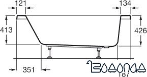 Ванна Roca Waikiki N 160x160 [248345000]