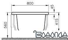 Ванна Vitra Neon 180x80 фото 4