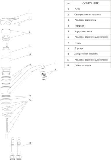 Смеситель Wasserkraft Oder 6307
