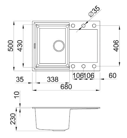 Кухонная мойка Elleci Easy 135 Aluminium 79