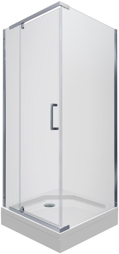 Душевой уголок Triton Терра Хром А1 90х90 (прозрачное стекло)