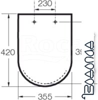 Сиденье для унитаза Roca Dama-N А80178В004 фото 2