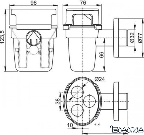 Сифон Alcaplast AKS5