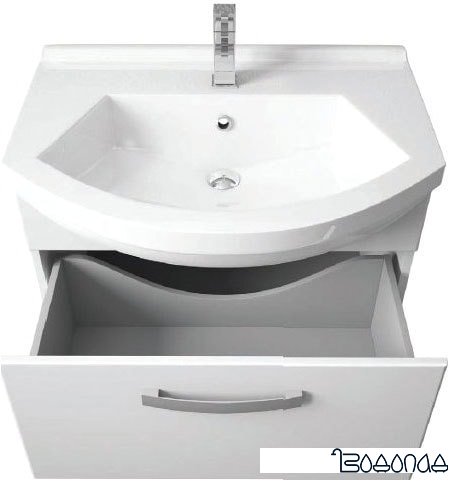 Мебель для ванных комнат Dreja Тумба Alfa New 65 99.0306 с умывальником Alfa 65 194202 фото 2