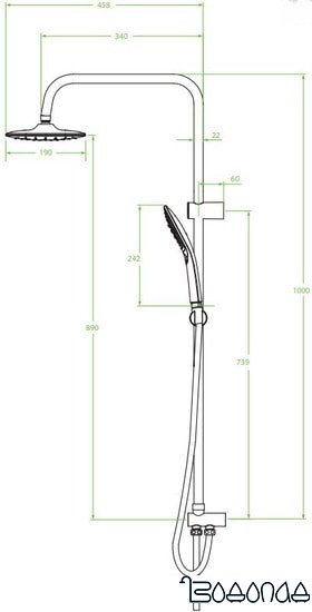 Душевая система Laveo Zorita PLZ 70KX