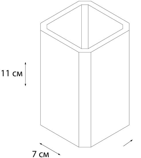 Стакан для зубной щетки и пасты Fixsen Text FX-230-3