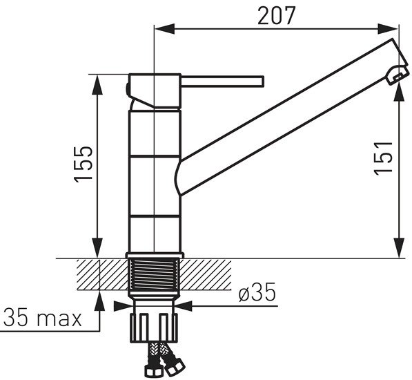 Смеситель Ferro Fiesta BFI4