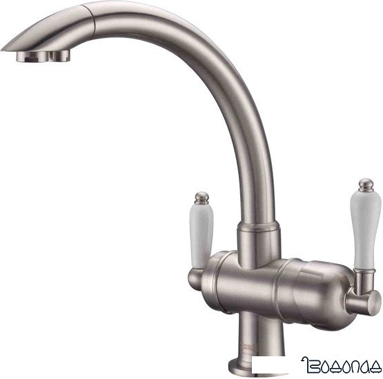 Смеситель ZorG ZR 327 YF Nickel