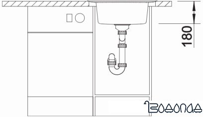 Кухонная мойка Blanco Rondoval 45 525962 (черный) фото 4