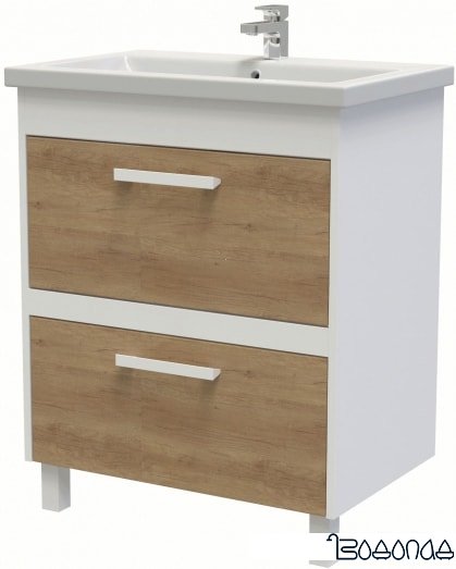 АВН Тумба Домино 70 57.10 (3) под умывальник Como 70 фото 1