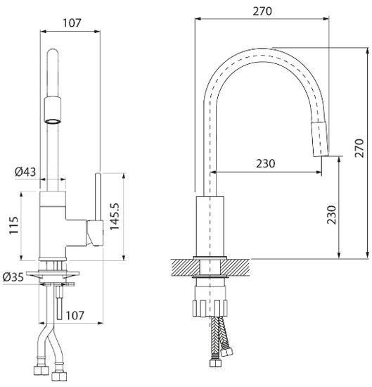 Смеситель IDDIS Kitchen K36BNJ0i05