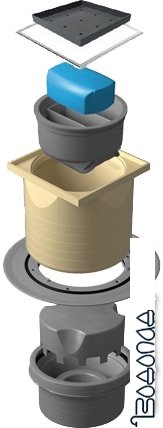 Трап/канал Pestan Confluo Standard Vertical Dry Ceramic