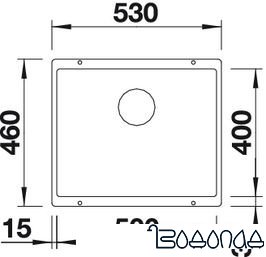 Кухонная мойка Blanco Rotan 500-U (кофе) 521353 Кухонная мойка Blanco Rotan 500-U (кофе) 521353
