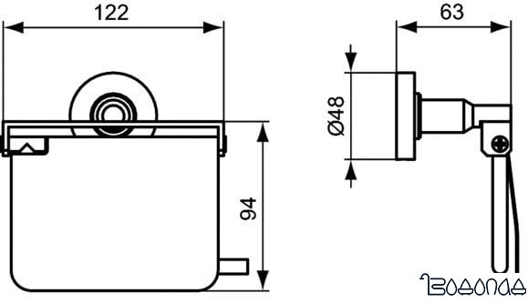 Держатель для туалетной бумаги Ideal Standard Imo A9127AA фото 2