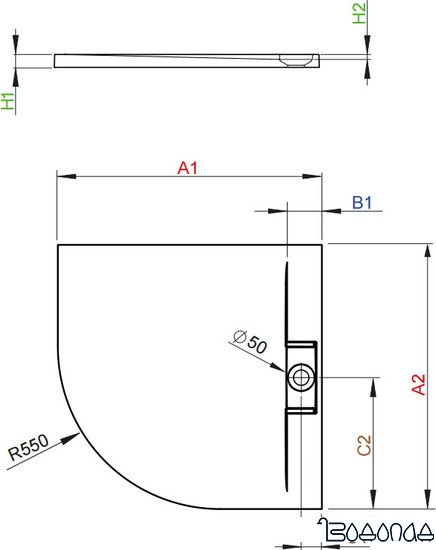 Душевой поддон Radaway Giaros A 90x90 [MKGA9090-03]