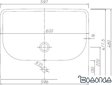 Умывальник Kolo Traffic L91161000