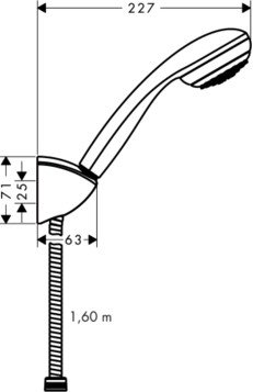 Душевой гарнитур Hansgrohe Crometta 85 1jet [27577000] фото 2