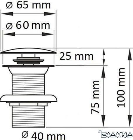 Донный клапан CeramaLux RD020