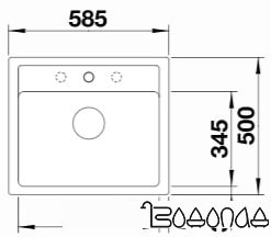 Кухонная мойка Blanco Legra 6 (черный)