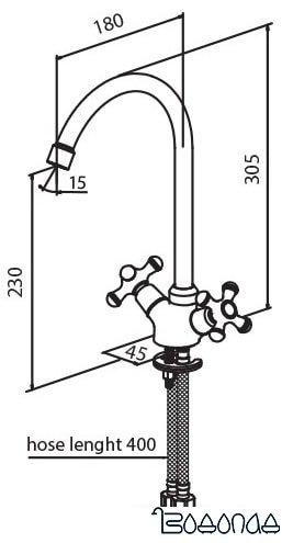 Смеситель RedBlu Retro 230000000