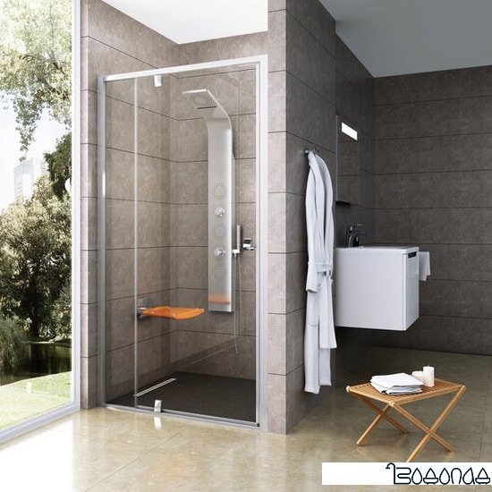 Душевая дверь Ravak Pivot PDOP2 120 (сатин/прозрачное)