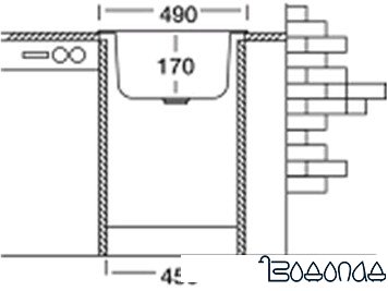 Кухонная мойка Kromevye EC 245 D