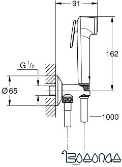 Душевой гарнитур Grohe Tempesta-F Trigger Spray 30 26358000