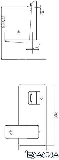 Смеситель Omnires Parma PM7415 CRB