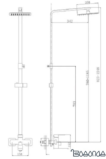 Душевая система Maxonor MN24803 фото 2