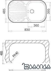 Кухонная мойка TEKA Stylo 1B 1D (полированная) Кухонная мойка TEKA Stylo 1B 1D (полированная)